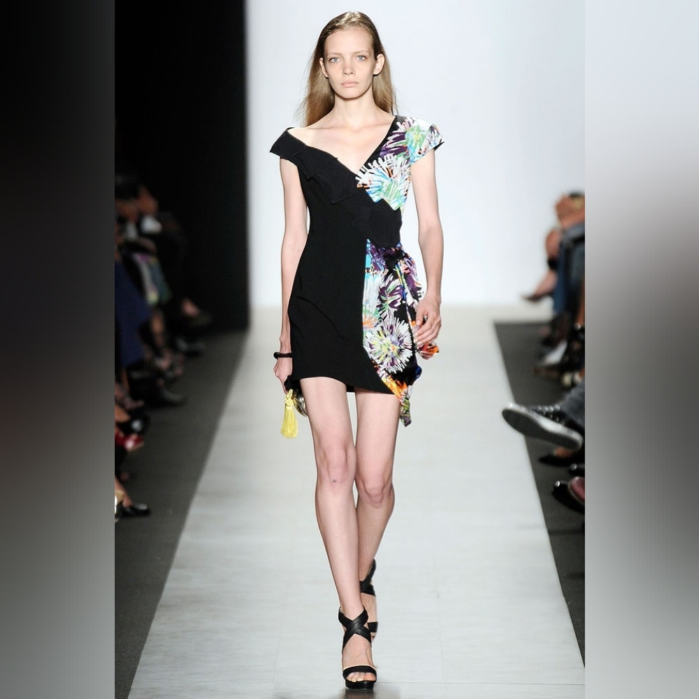 BCBGMaxazria BCBG RUNWAY Spring RTW Black and Silk Dress
